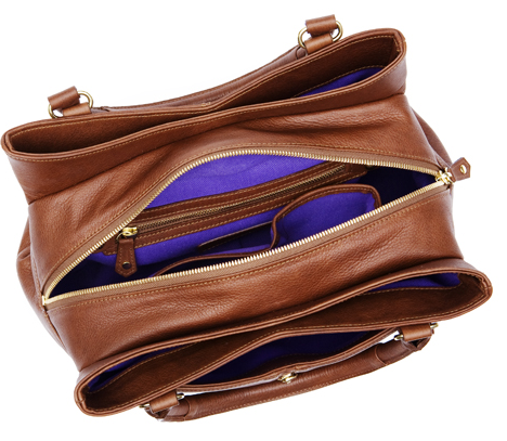 Purple satin lining. Purple satin lining.
